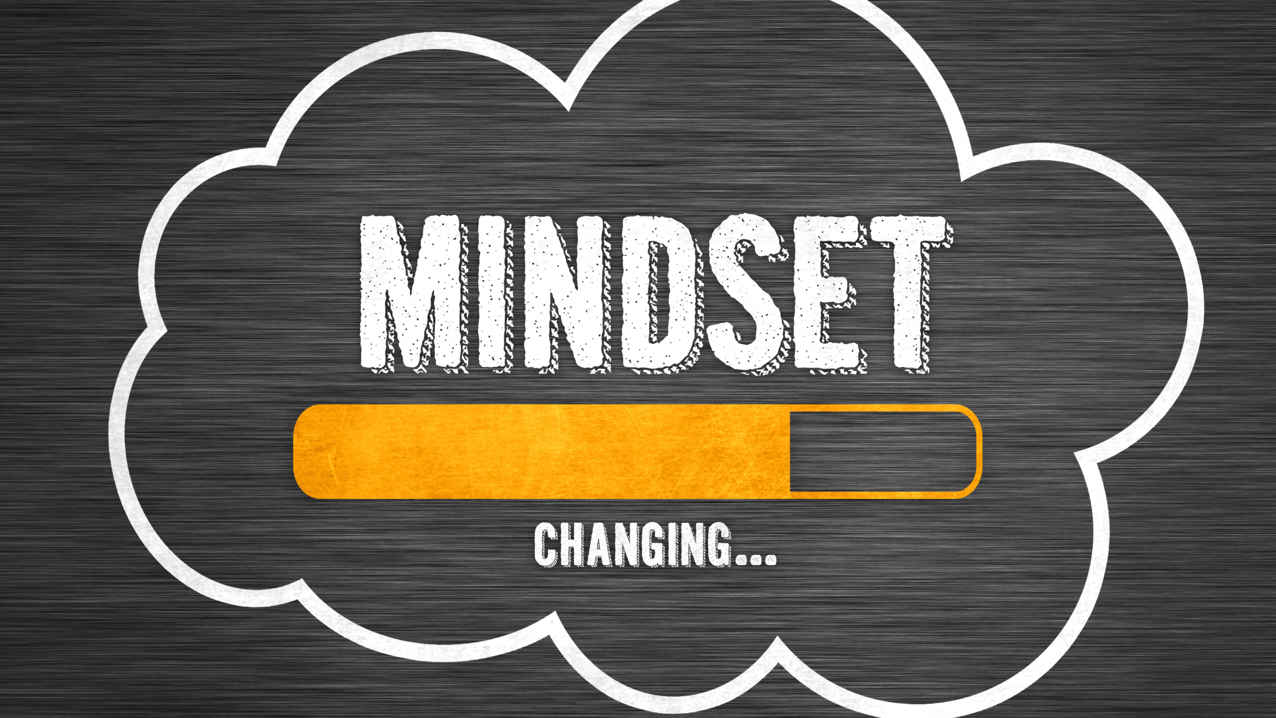 Illustration du développement du mindset avec une barre de progression indiquant l’évolution mentale. Symbolise la transformation vers un état d’esprit de champion.